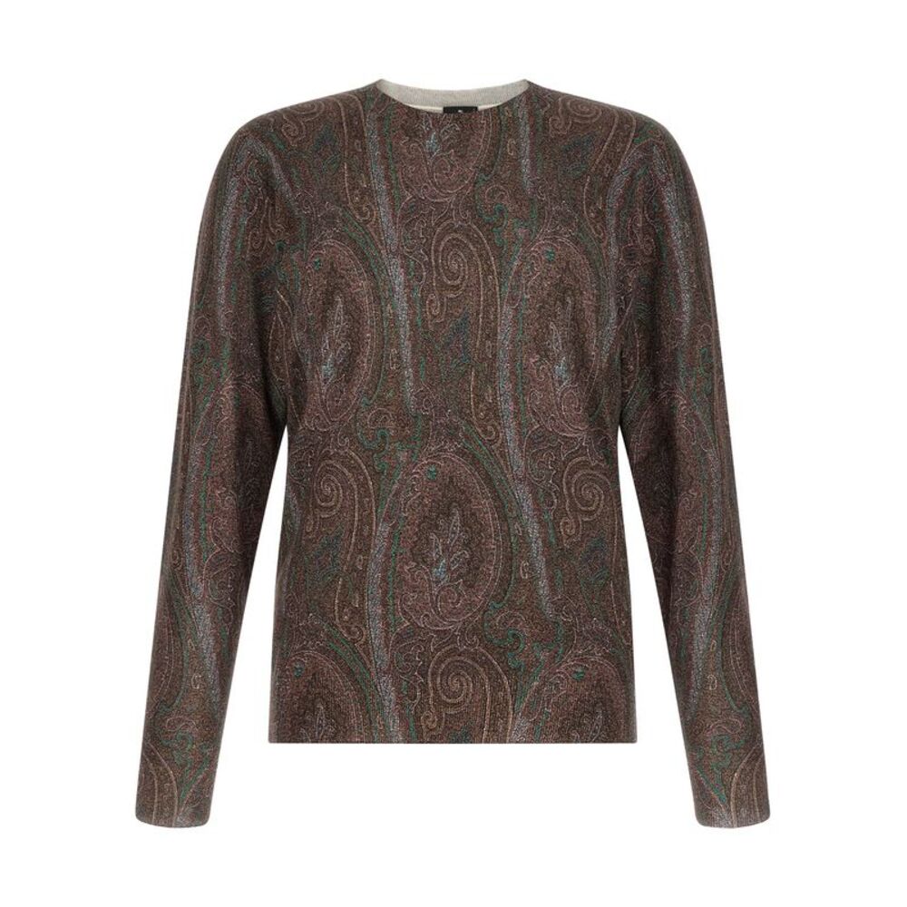 Etro Bordeaux Silk Men's Cardigan